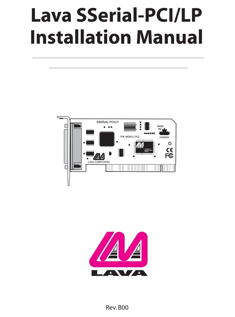 Lava Computer SSerial-PCI installation manual