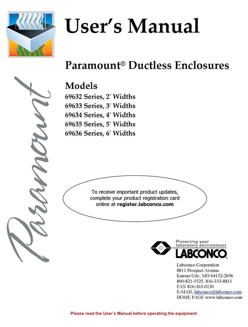 Labconco 69632 Series user manual