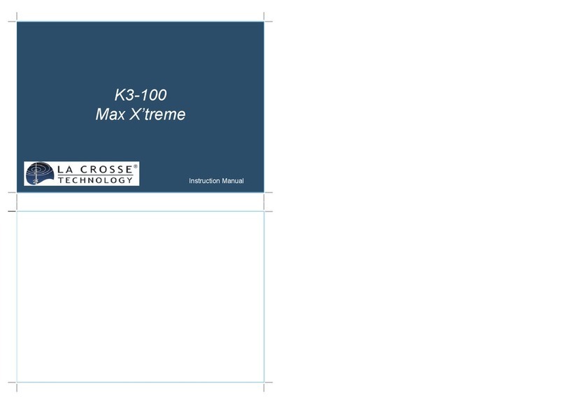 La Crosse Technology Max X'treme K3-100 instruction manual