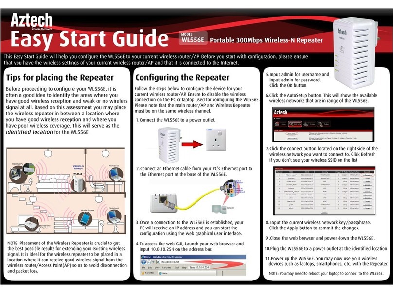 Aztech WL556E Easy start guide
