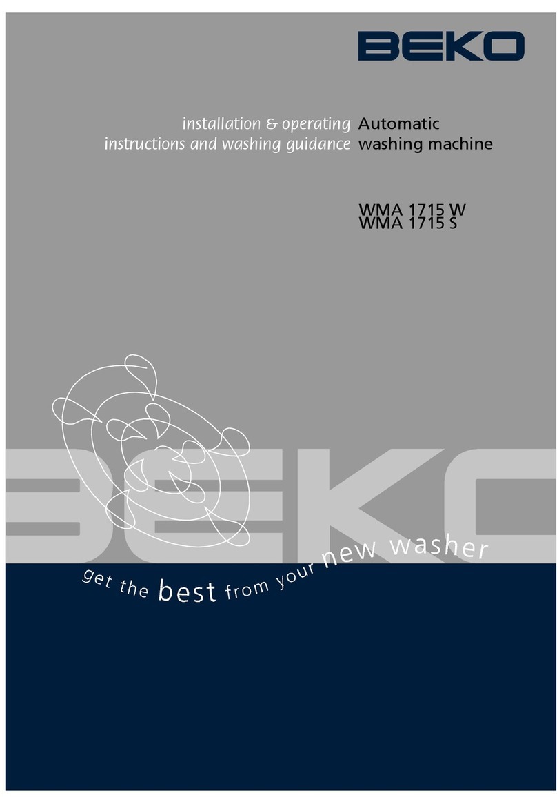 Beko WMA 1715 W Manual