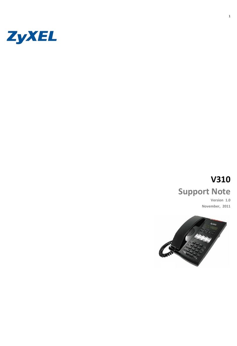 ZyXEL Communications V310 Support notes
