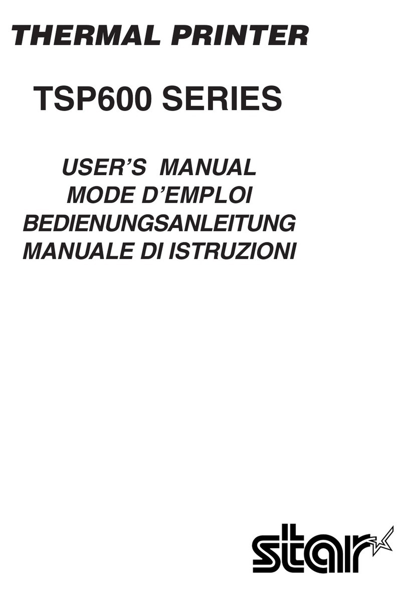 Star Micronics TSP600 Series User manual
