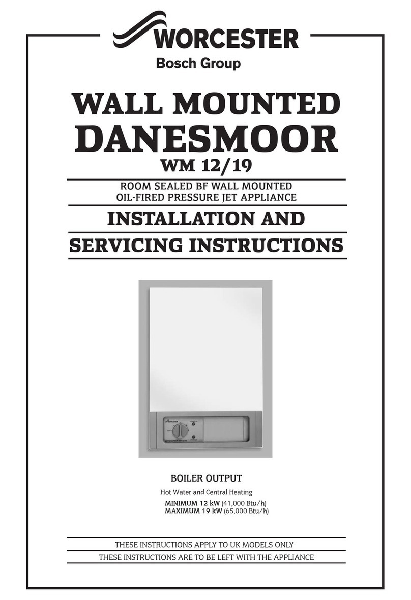 Worcester WM 12 Installation and servicing instructions