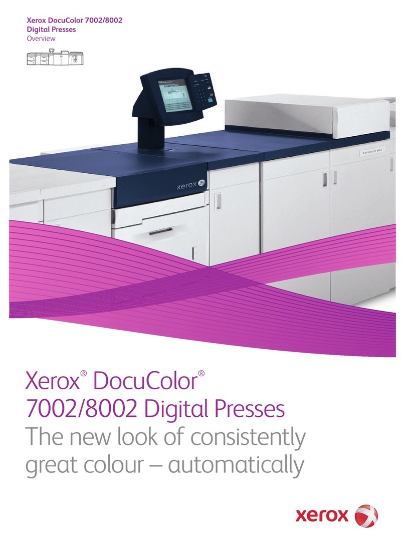 Xerox DocuColor 7002 User manual