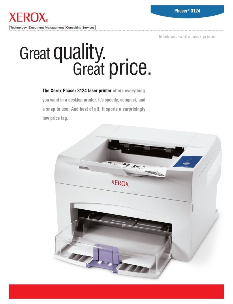 Xerox 3124 - Phaser B/W Laser Printer User manual