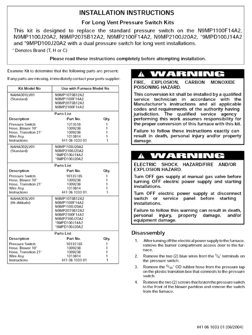 ICP N9MP1100F14A2 installation instructions