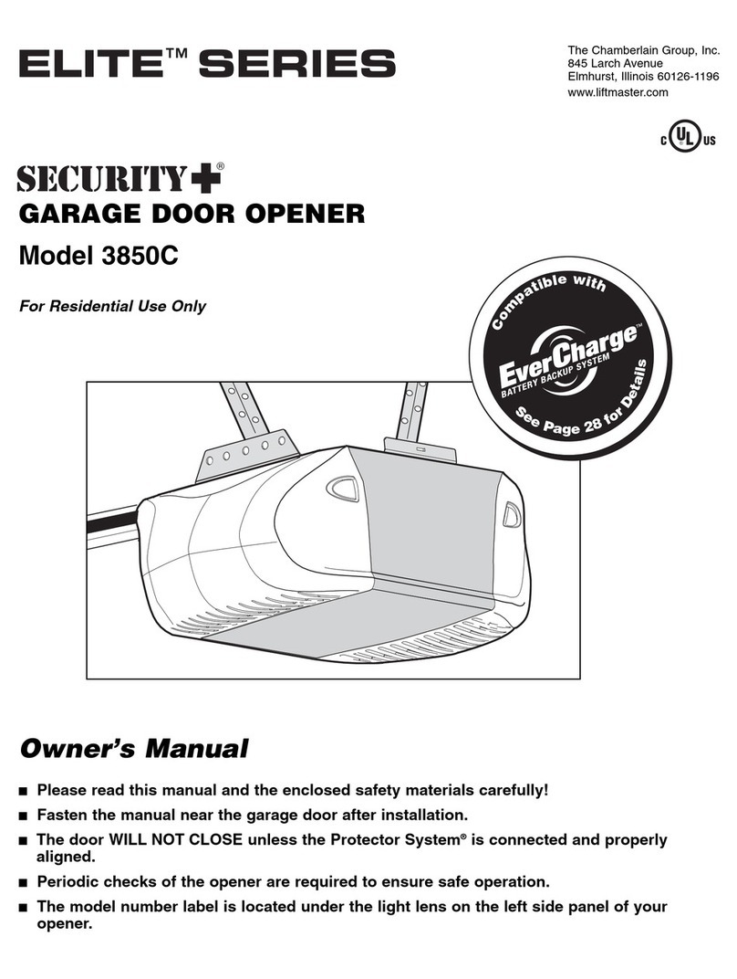 Chamberlain Elie Series 3850C owner's manual