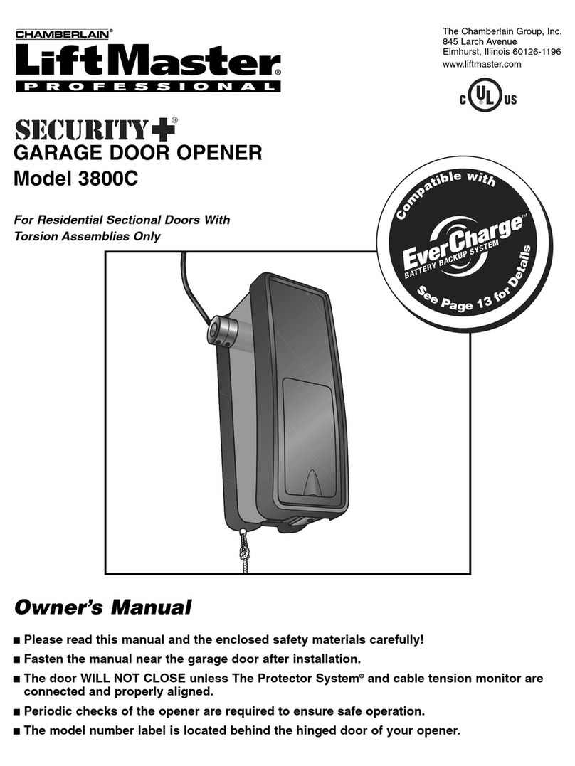 Chamberlain 3800C User manual