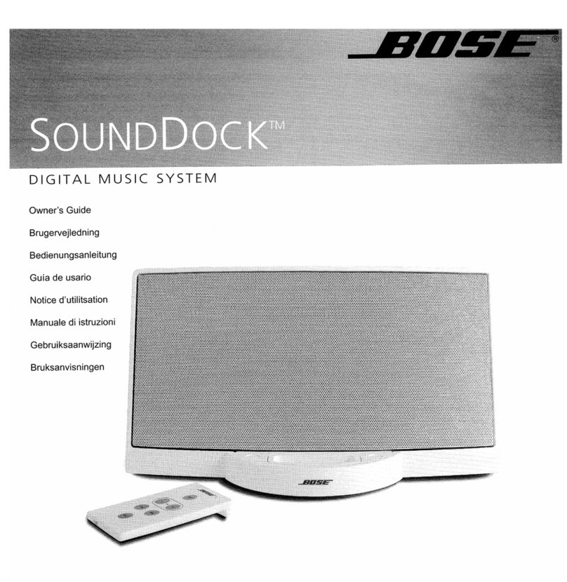 Bose Cound Dock User manual