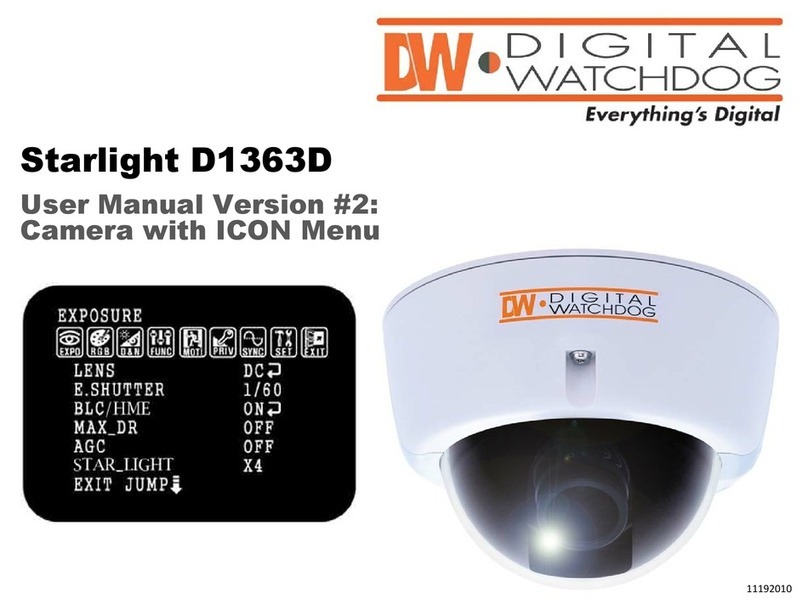 Digital Watchdog Starlight D1363D User manual Digital Watchdog Starlight D1363D User manual
