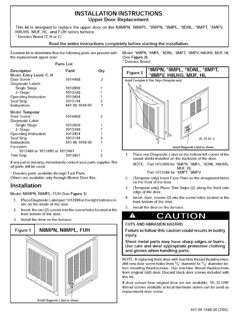 ICP H8MPT100J20A1 installation instructions