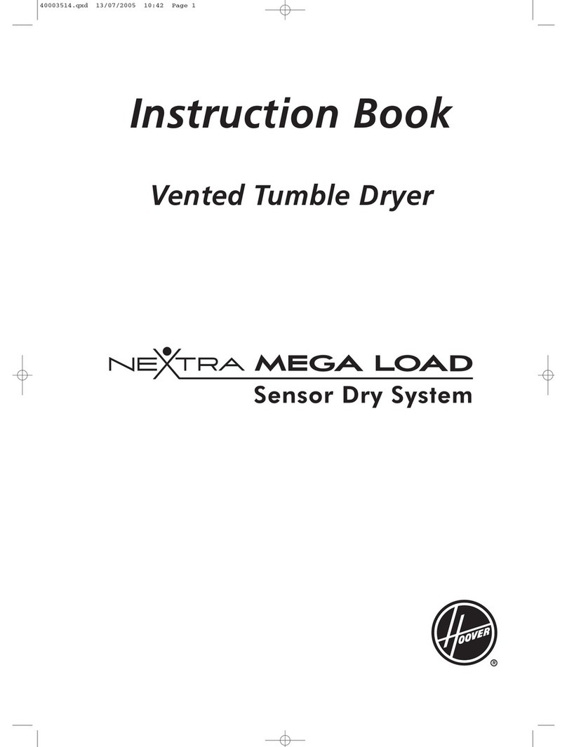 Hoover Nextra Mega Load User manual Hoover Nextra Mega Load User manual
