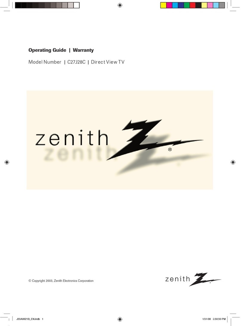 Zenith C27J28C User manual