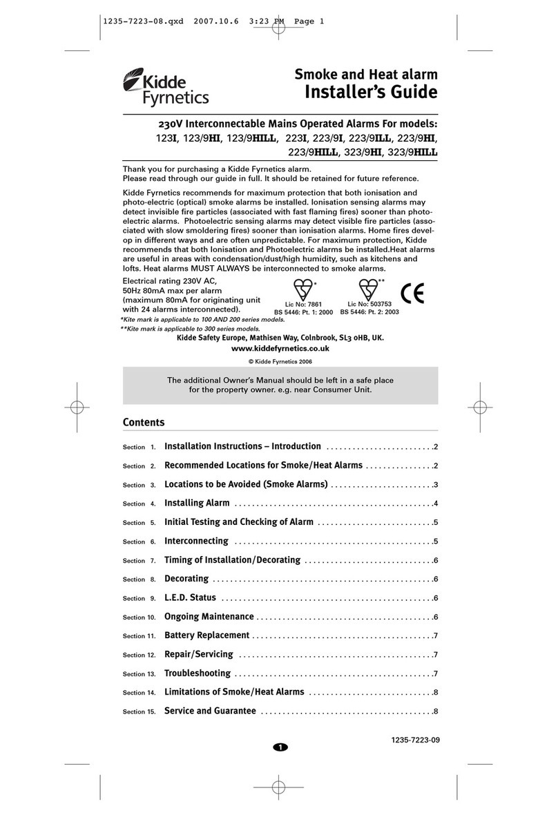 Kidde 123I Installer's guide