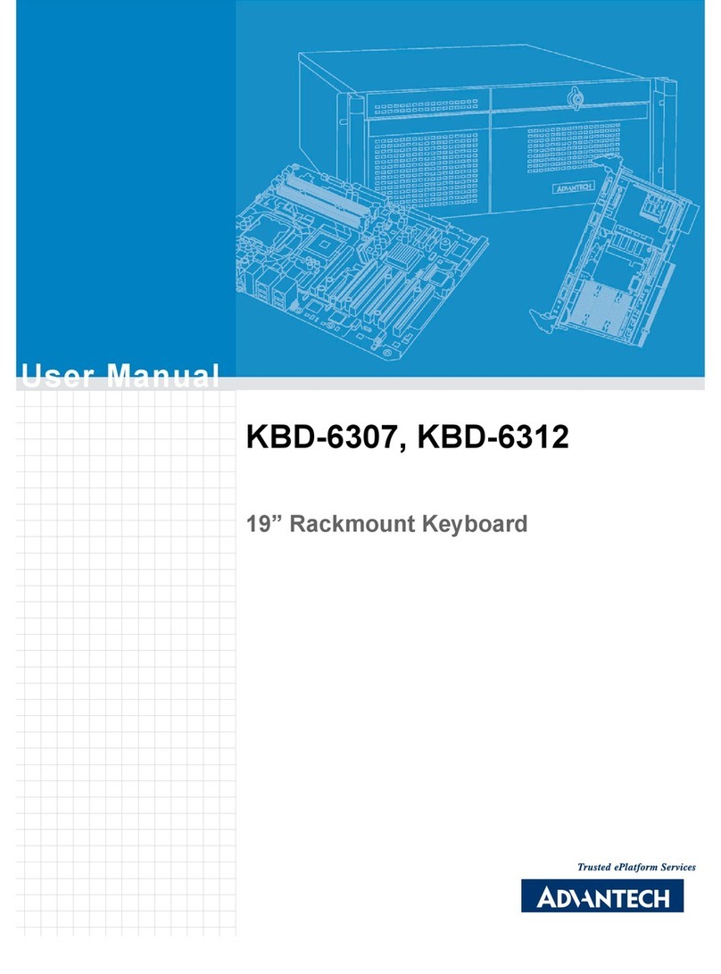 Advantech KBD-6307 user manual