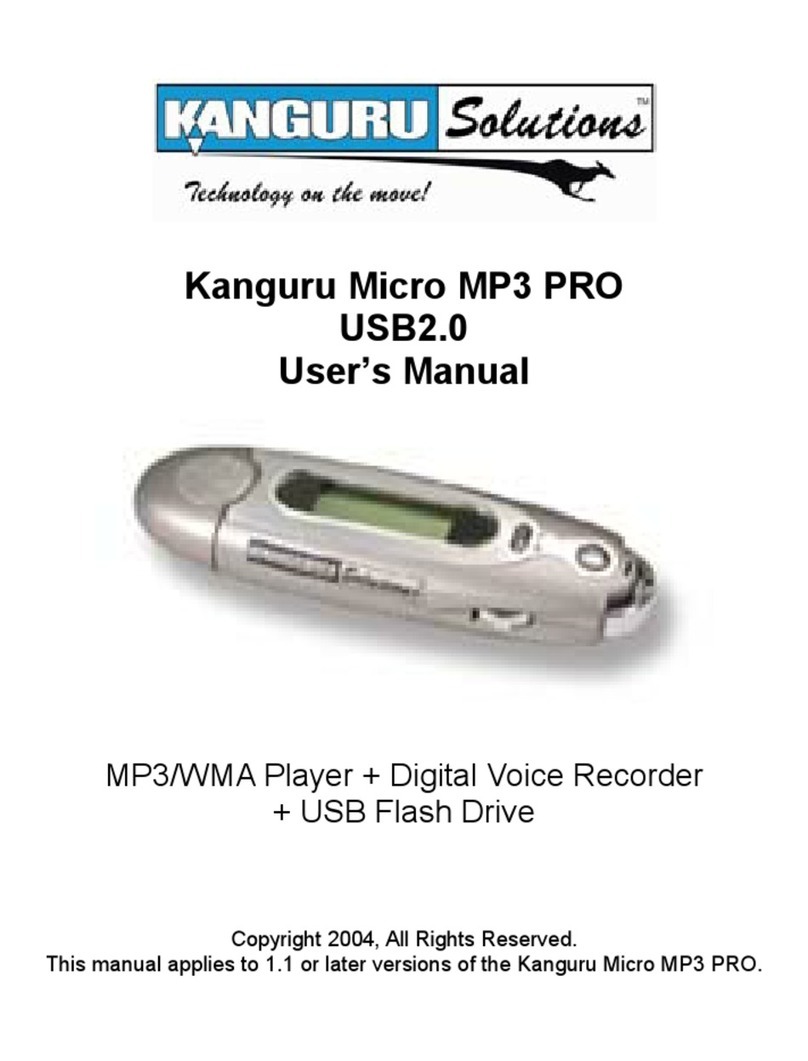 Kanguru Micro MP3 PRO user manual