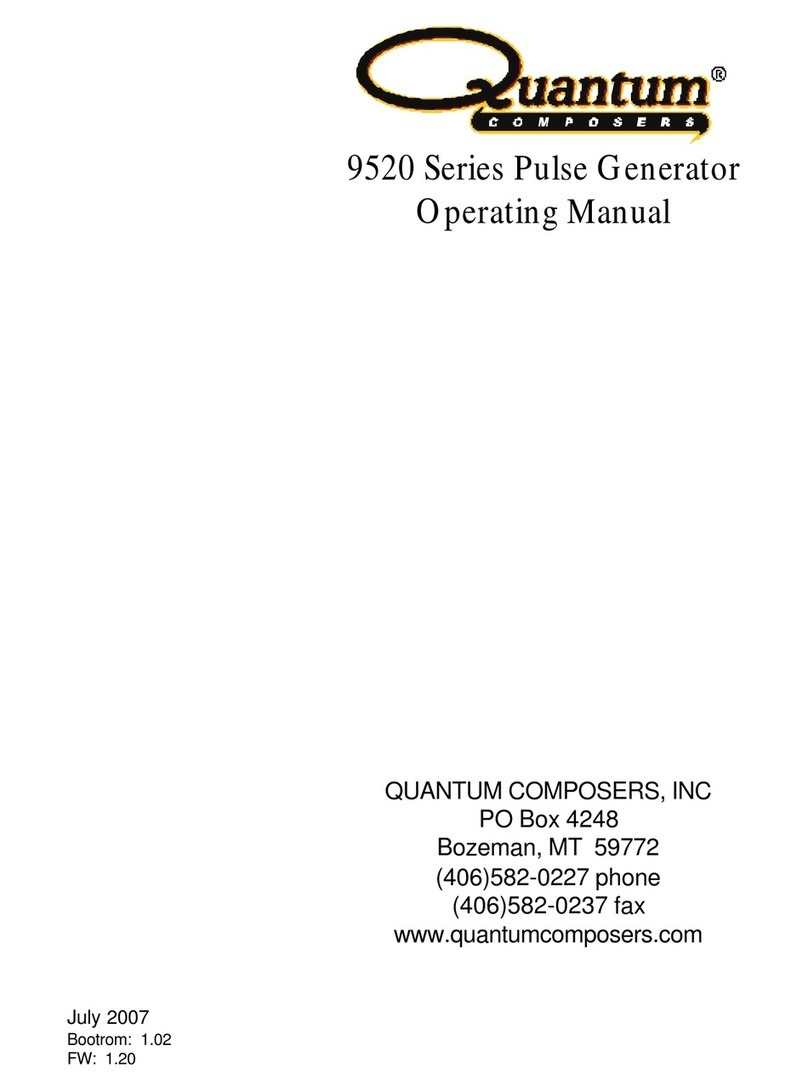 Quantum Composers 9520 Series operating manual