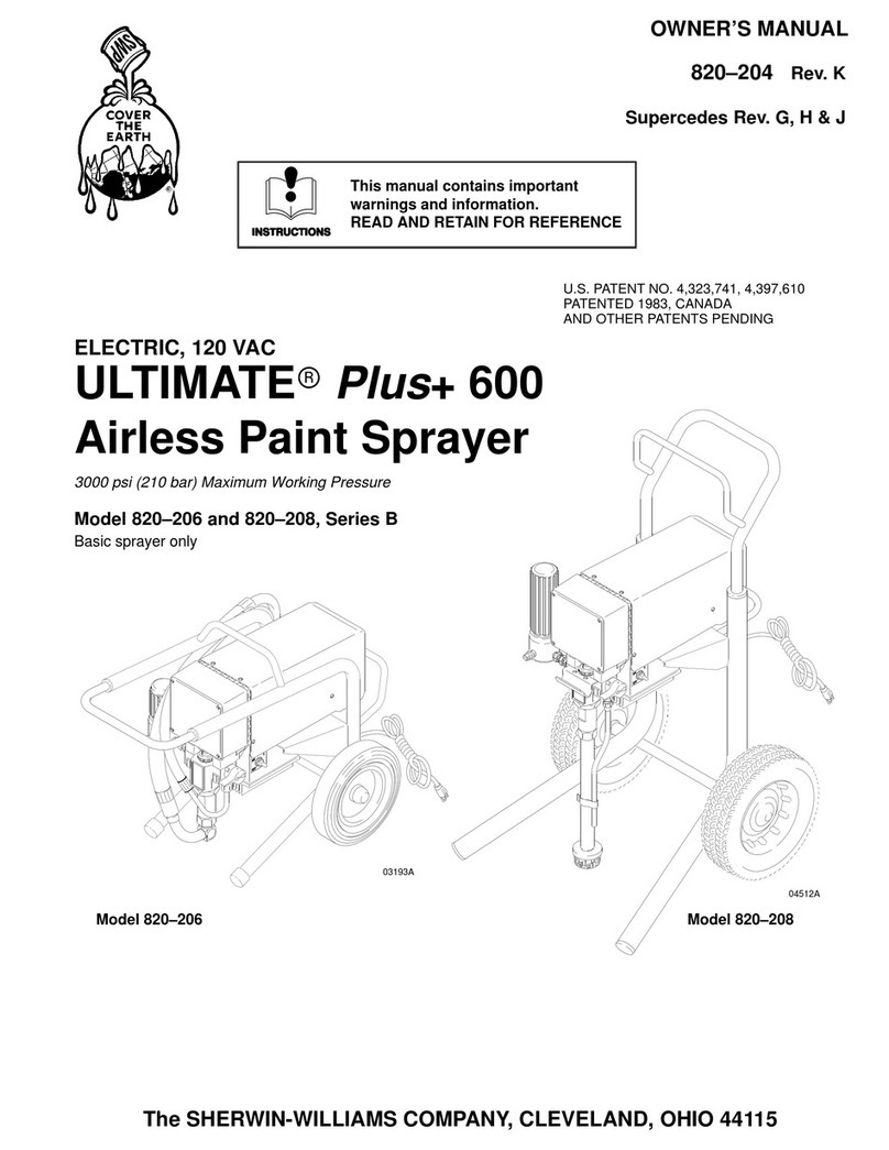 Sherwin-Williams 820-206 owner's manual