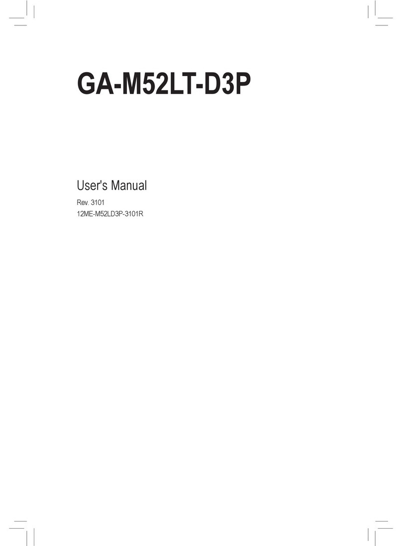 Gigabyte GA-M52LT-D3P User manual
