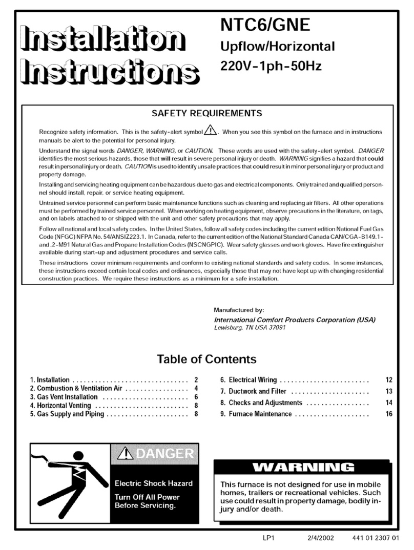 ICP NTC6/GNE Series installation instructions