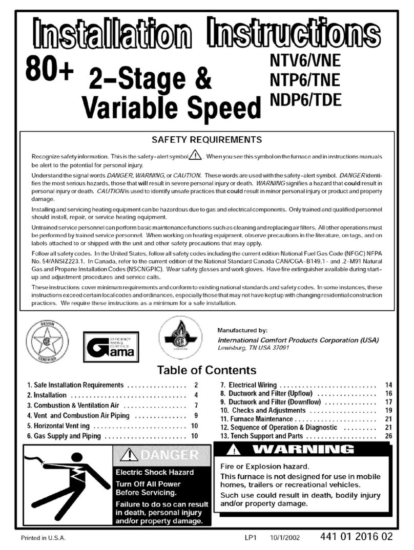 ICP NTV6/NNE installation instructions