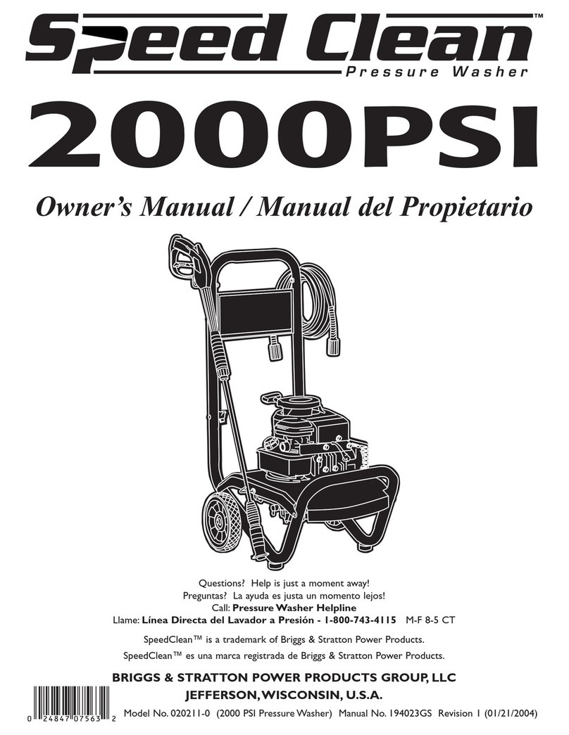 Briggs & Stratton 2000 PSI User manual