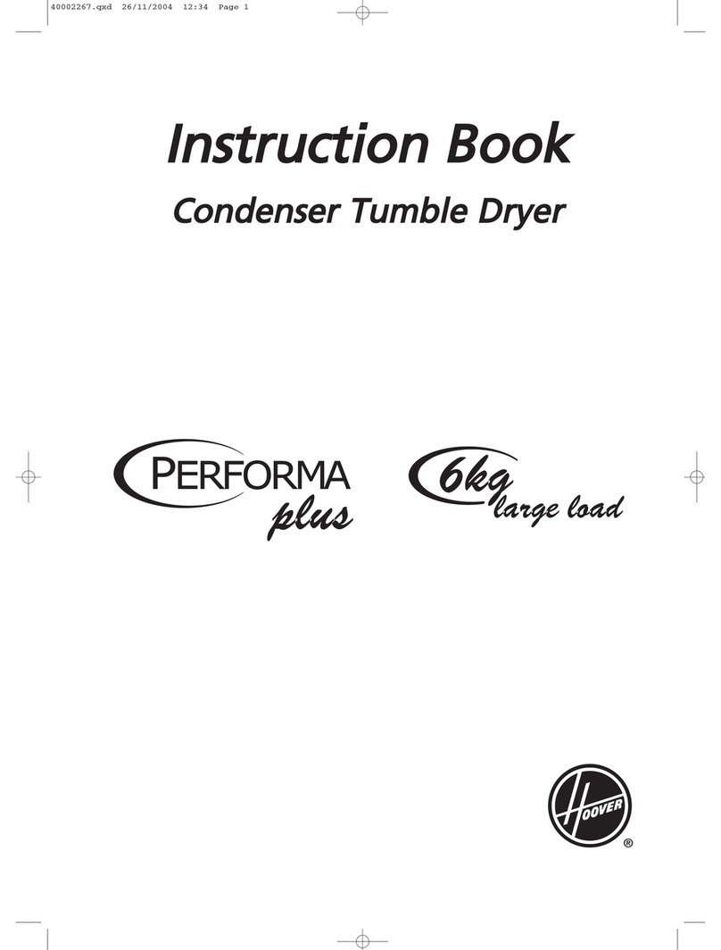 Hoover Performa Plus User manual