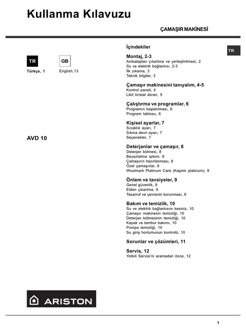 Ariston AVD 10 S User manual
