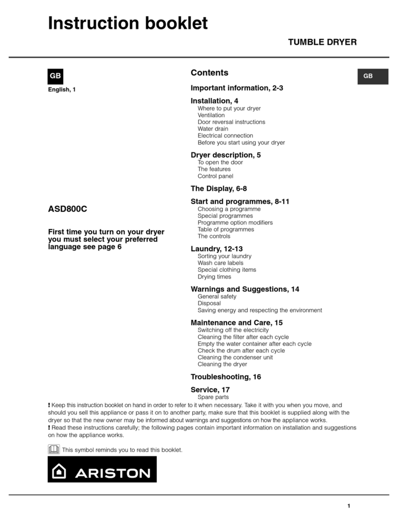 Ariston ASD800C User manual