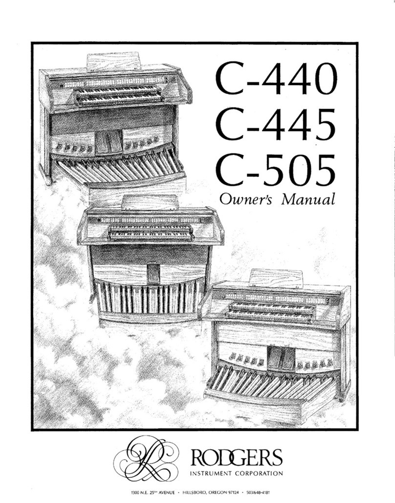 Rodgers Classic Keyboard C-440 owner's manual