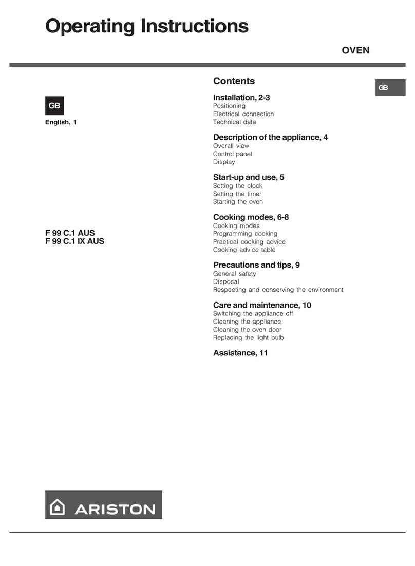Ariston F 99 C.1 IX AUS User manual