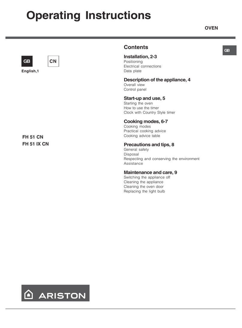 Ariston FH 51 CN S operating instructions