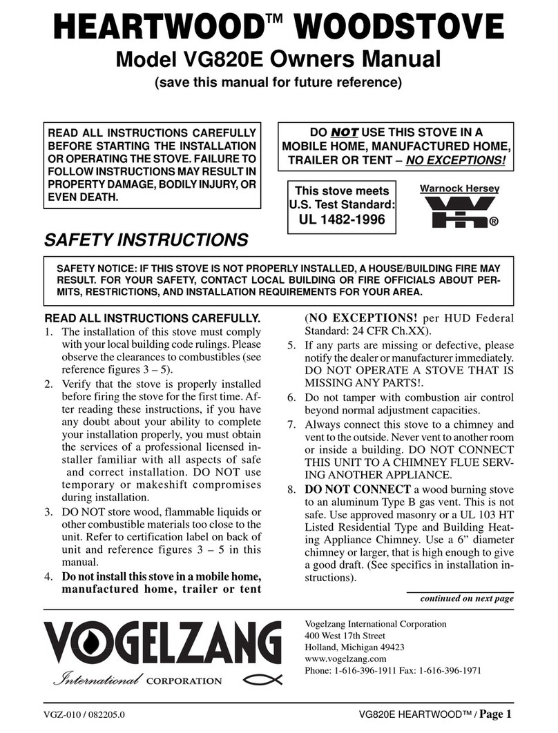 Vogelzang International VG820E owner's manual