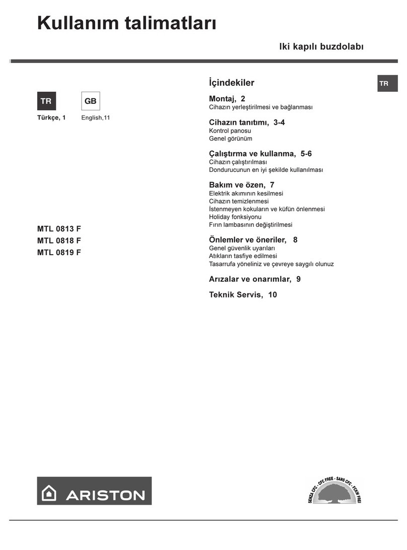 Ariston MTL 0819 F User manual