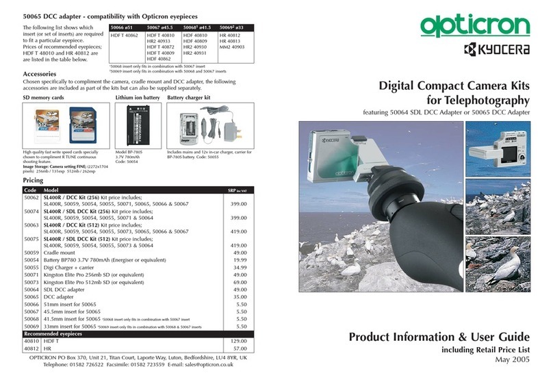 Opticron 50064 SDL DCC Adapter manual
