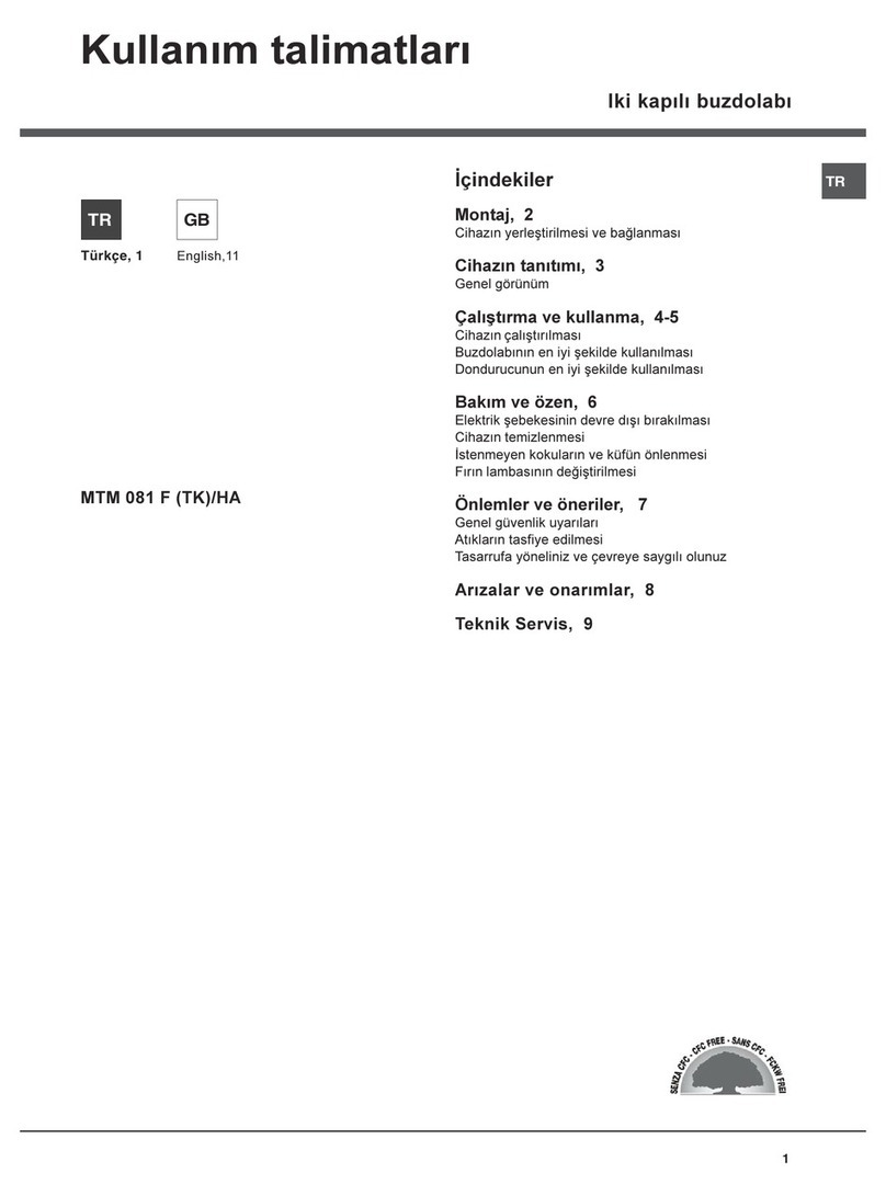 Hotpoint MTM 081 F HA User manual
