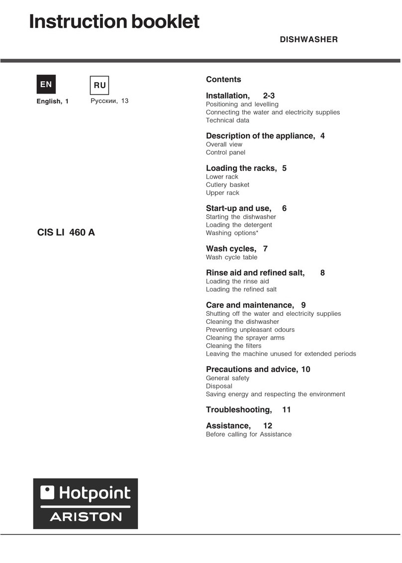 Hotpoint Ariston CIS LI 460 A User manual