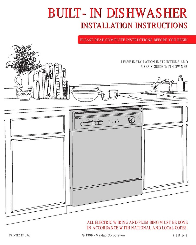 Maytag BUILT-IN DISHWASHER Quick start guide