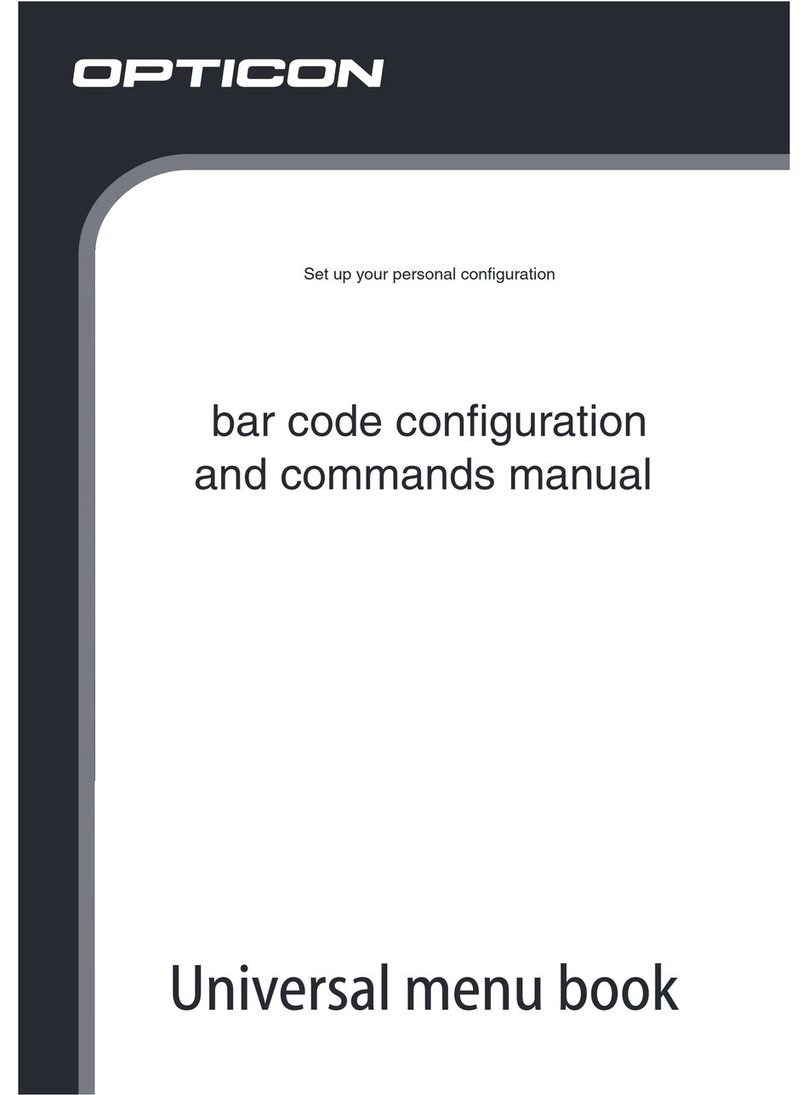 Opticon UNIVERSAL MENU BOOK Installation instructions