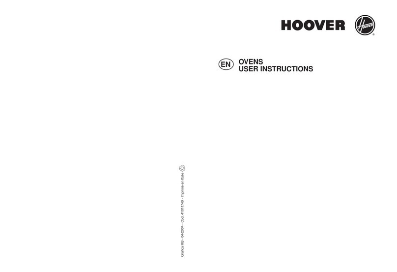 Hoover Oven User manual