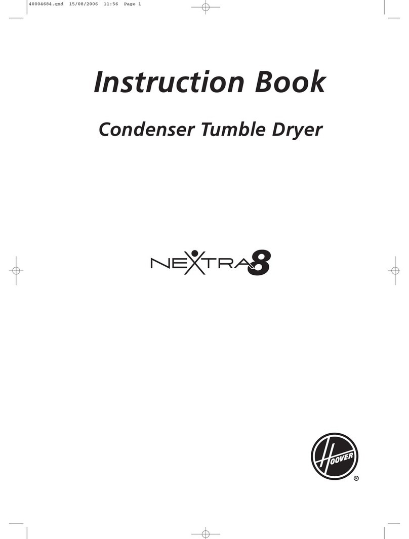 Hoover Nextra 8 User manual