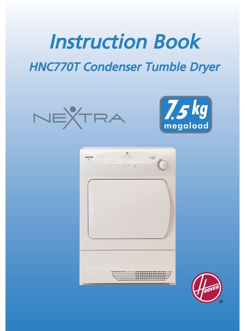 Hoover Nextra HNC770T User manual