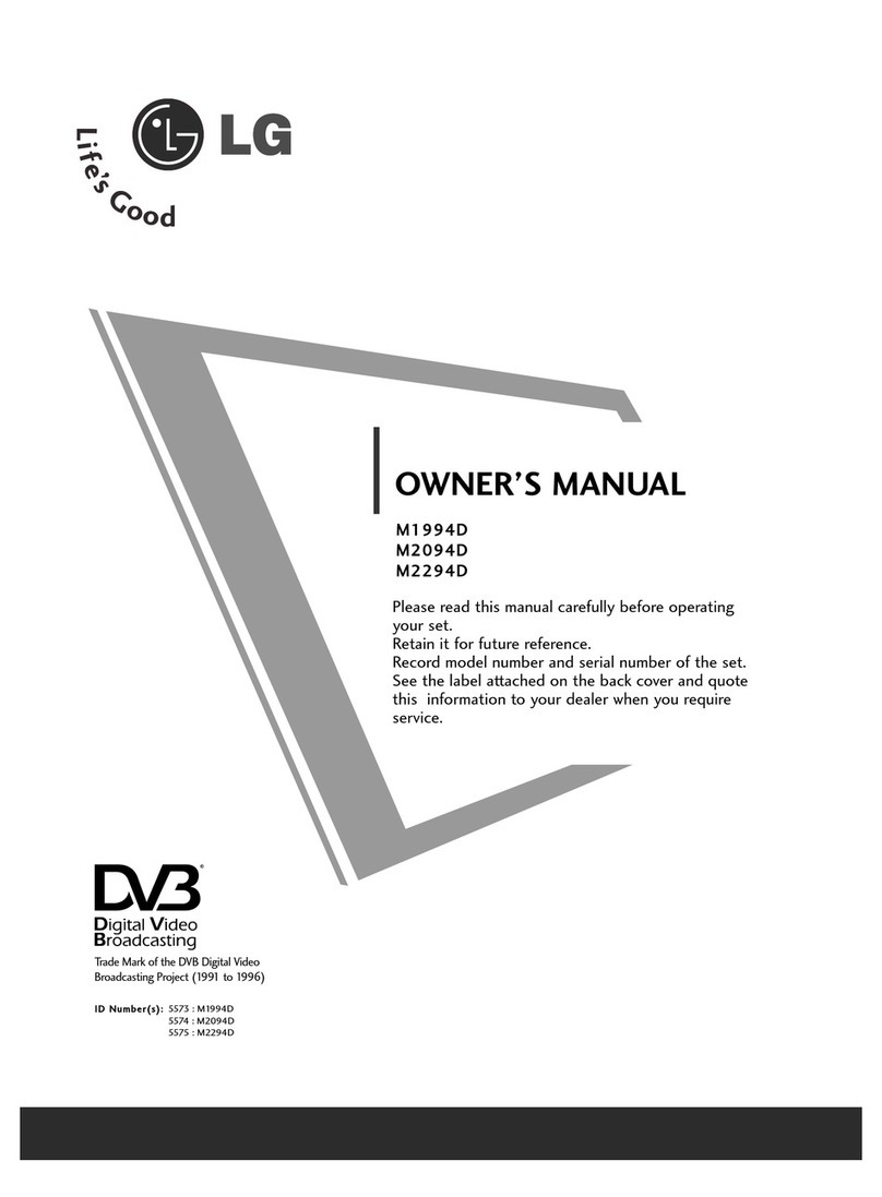 LG Flatron M2094D User manual LG Flatron M2094D User manual