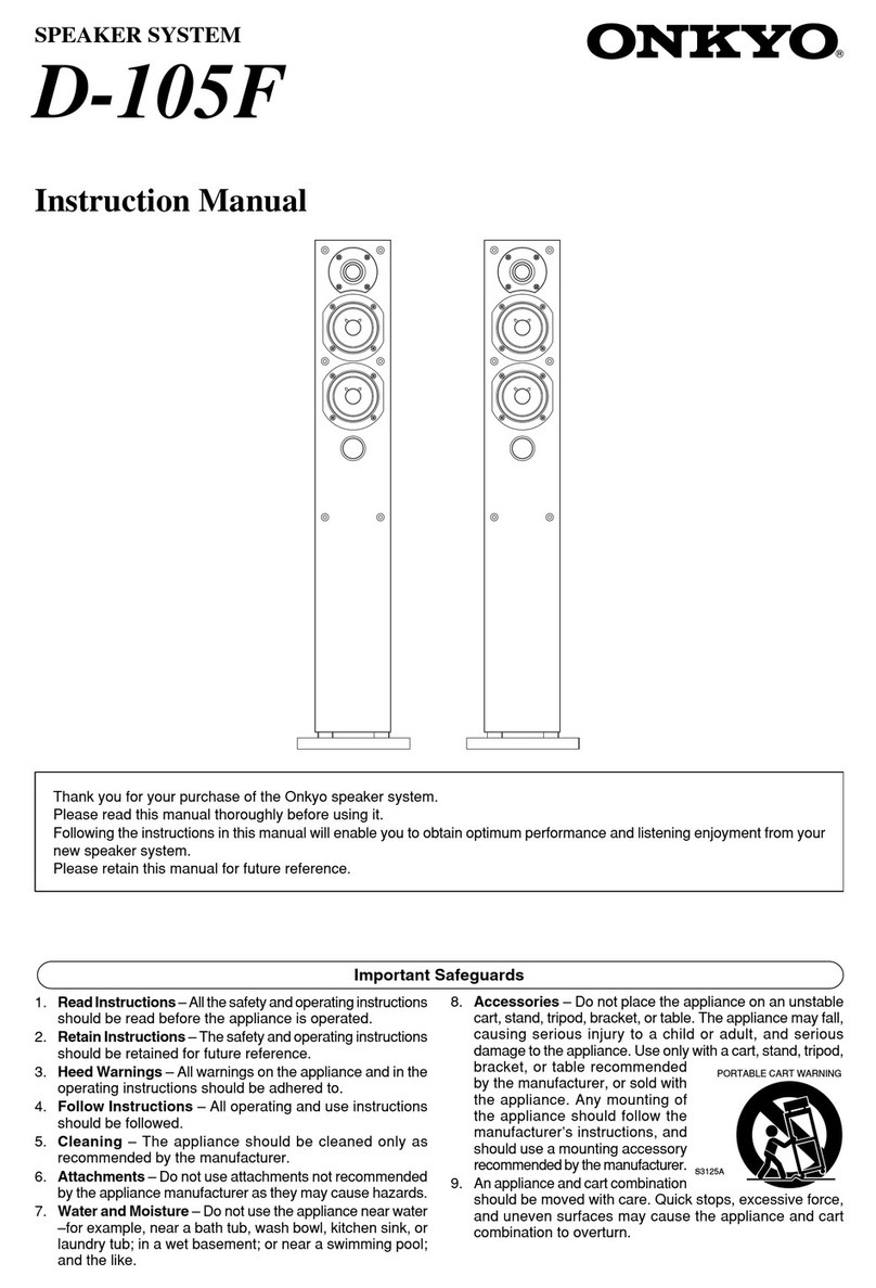 Onkyo D-105F instruction manual