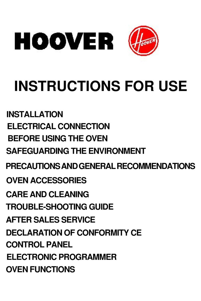 Hoover Oven Instructions for use