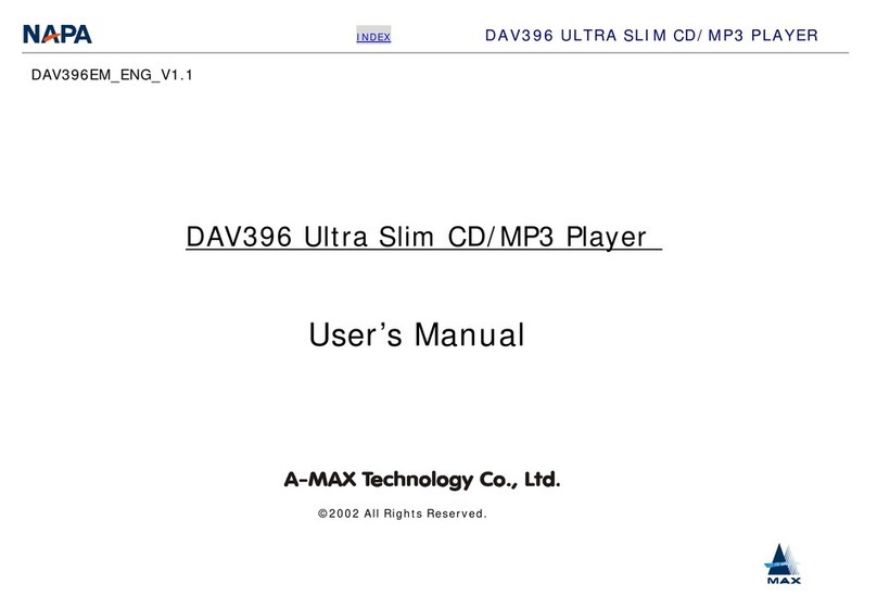 Napa DAV396 User manual