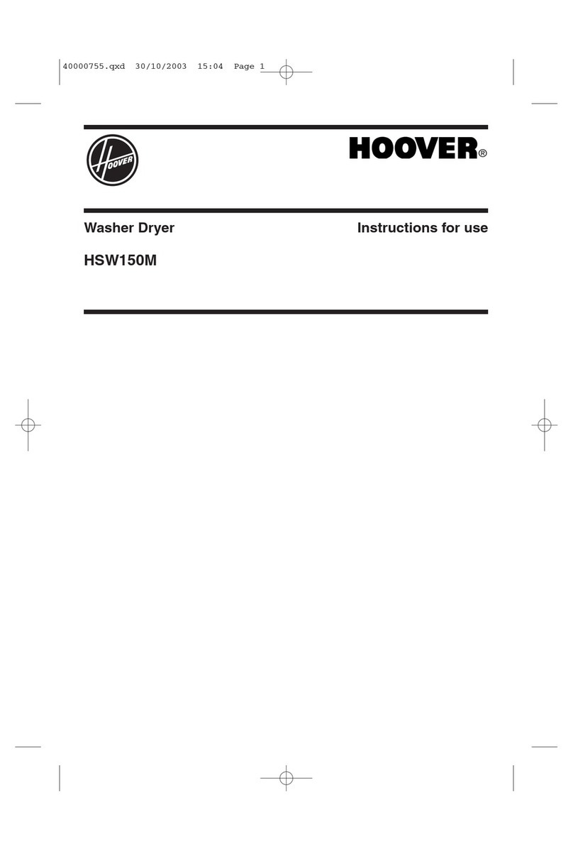 Hoover HSW150M User manual Hoover HSW150M User manual