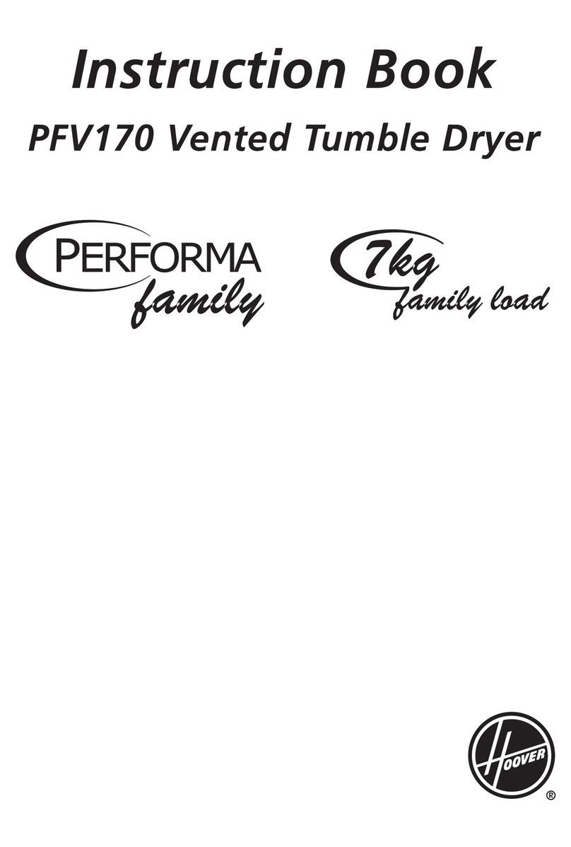 Hoover PFV170 User manual