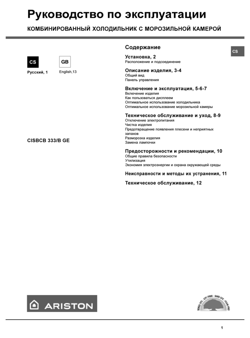 Ariston CISBCB 333/B GE User manual